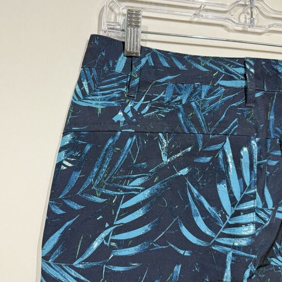 All In Motion Hybrid Shorts Mens Small Inner Drawstring Blue Tropical Print - Picture 7 of 16